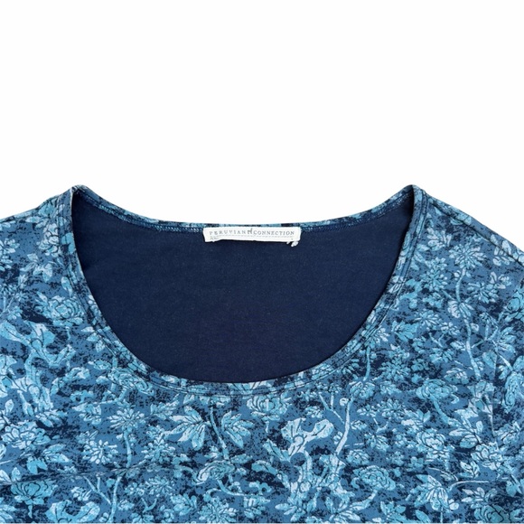 Peruvian connection Blue Women's Top - Picture 3 of 9